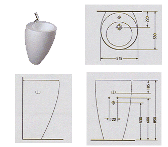 Laufen Alessi Wastafels
