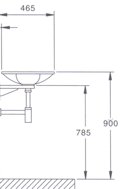 Bertocci 4063 Wastafels