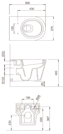 Hangend Toilet, Staand Toilet, Wastafels