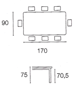 Calligaris Duke Eettafel