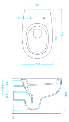 Pozzi Ginori Quinta Toiletten