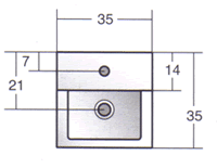 Axa Lavabo 35 Wastafels