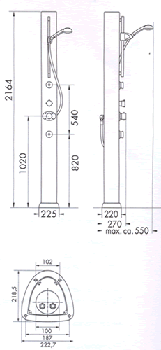Hansgrohe Pharo Colonna Douche Panelen