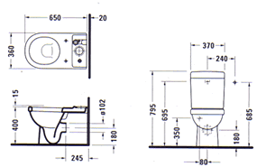 Duravit Happy D Toiletten