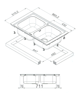 Wastafel keuken