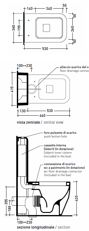 Flaminia Terra Toiletten